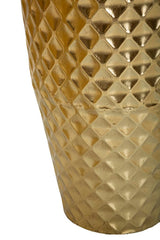Ensemble de 3 vases géométriques en or
