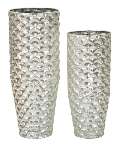 VASE HOLDER SILVY SET 2 PCS CM Ø 37X92X-32X75