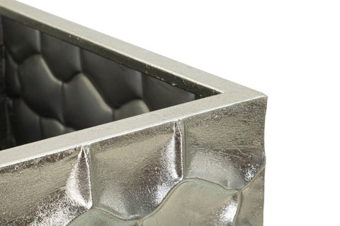 Support Vase Argy en Métal Argenté décorations en Relief Set de 3