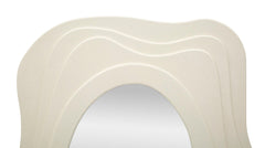 Miroir mural Dafne blanc formes sinueuses