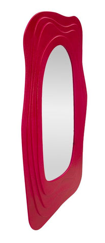 Miroir mural sinueux Dafne Fuchsia