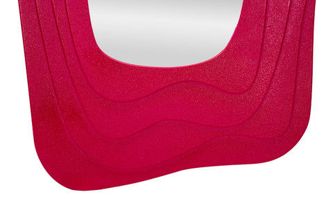 Miroir mural sinueux Dafne Fuchsia