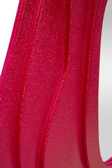 Miroir mural sinueux Dalia Fuchsia