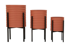 Poteau de vase en métal coloré set de 3 pièces