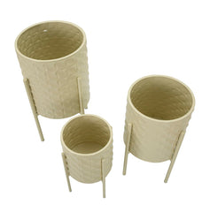 Vase en métal coloré ensemble de 3 pièces