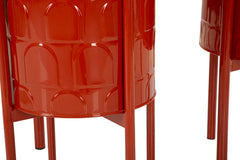 Porte-vase ensemble 3 pièces métal coloré