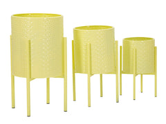 Porte-vase en métal coloré ensemble de 3 pièces