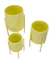 Porte-vase en métal coloré ensemble de 3 pièces