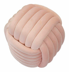 Pouf noué Velours Rose