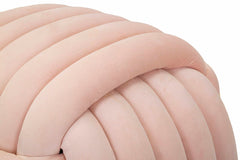 Pouf noué Velours Rose