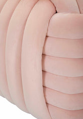 Pouf noué Velours Rose