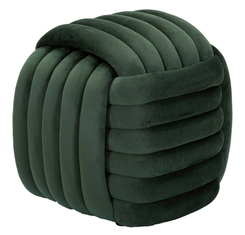 Taburete Softy Terciopelo Verde