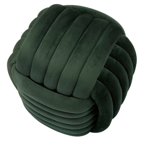 Taburete Softy Terciopelo Verde