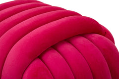 Tabouret Softy Velours Fuchsia
