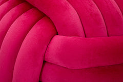 Tabouret Softy Velours Fuchsia