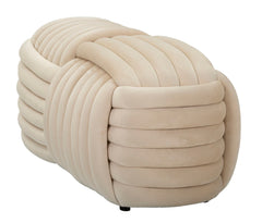 Banc noué Velours Crème