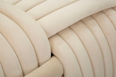 Banc noué Velours Crème