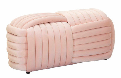 Banco de terciopelo rosa