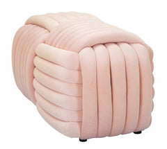 Banc en velours Rose