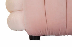 Banc en velours Rose
