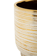 Ensemble de 2 vases Céramique décorations en relief doré