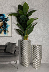 VASE HOLDER SILVY SET 2 PCS CM Ø 37X92X-32X75