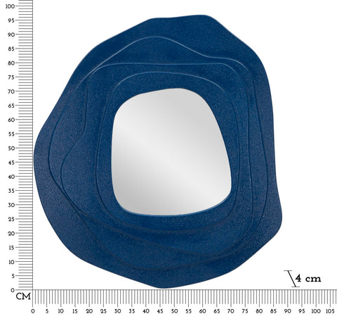 Espejo de pared Dalia azul