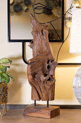 Sculpture en Teck recyclé Akar