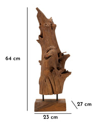 Sculpture en Teck recyclé Akar