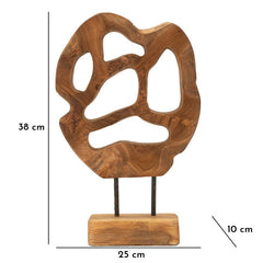 Sculpture en Teck recyclé