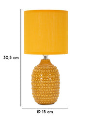 Lampe de chevet décorations en relief Ocre abat-jour Ocre