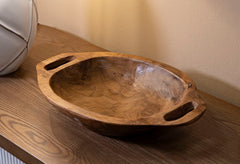 Plateau Vider Sac Teck Recyclé Fait Main avec Poignées Ergonomiques