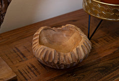 Plateau arrondi Geris Teck recyclé sculpté