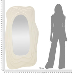 Miroir mural Dafne blanc formes sinueuses