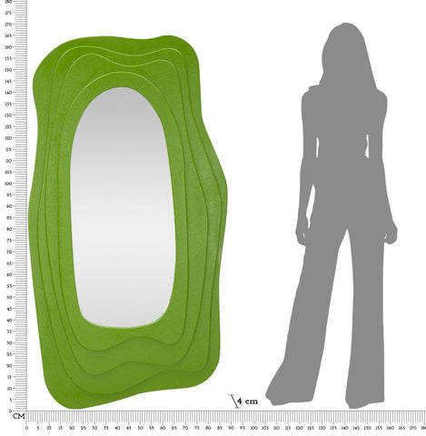 Miroir mural sinueux Dafne Vert