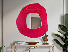 Miroir mural sinueux Dalia Fuchsia