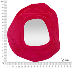 Miroir mural sinueux Dalia Fuchsia