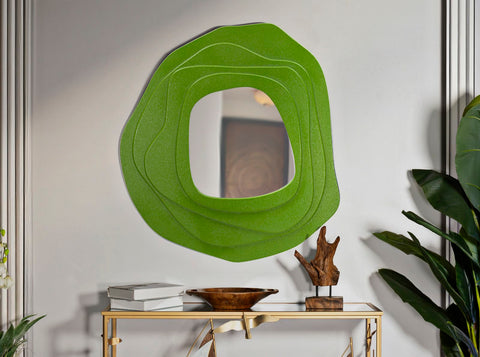 Miroir mural sinueux Dalia Vert