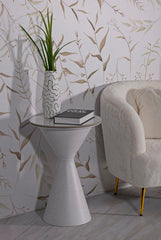 Table basse céramique Marbre et fer Blanc