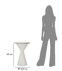 Table basse céramique Marbre et fer Blanc