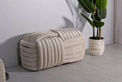 Banc noué Velours Crème