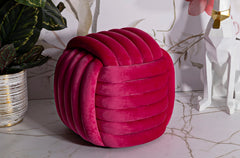 Tabouret Softy Velours Fuchsia