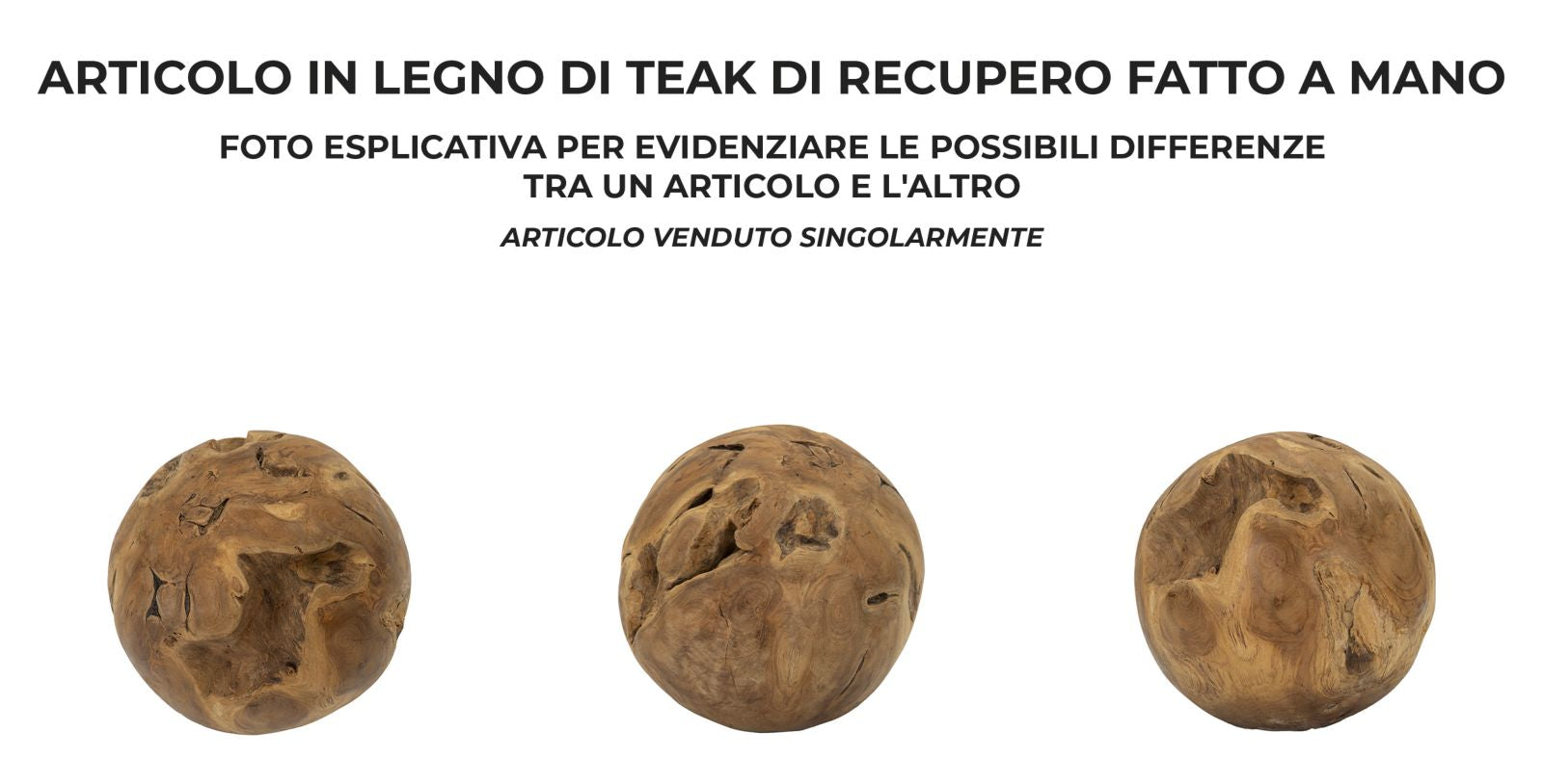BALL TEAK CM Ø 30