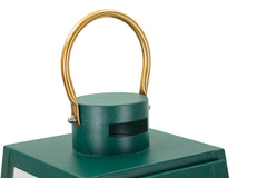 Ensemble de lanternes vertes avec poignée dorée