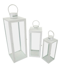Ensemble de lanternes blanches 3 pcs