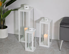 Ensemble de lanternes blanches 3 pcs