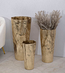 VASE HOLDER GLOLLY SET 3 PCS CM Ø 41X39X83- 
32X31X67-23X25X49