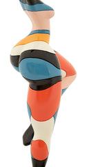 Sculpture Danseuse Rubic multicolore