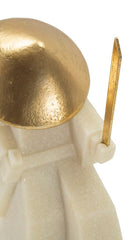 Statue de samouraï Quarzy chapeau doré et épée