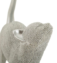 Statuette de chat Argent